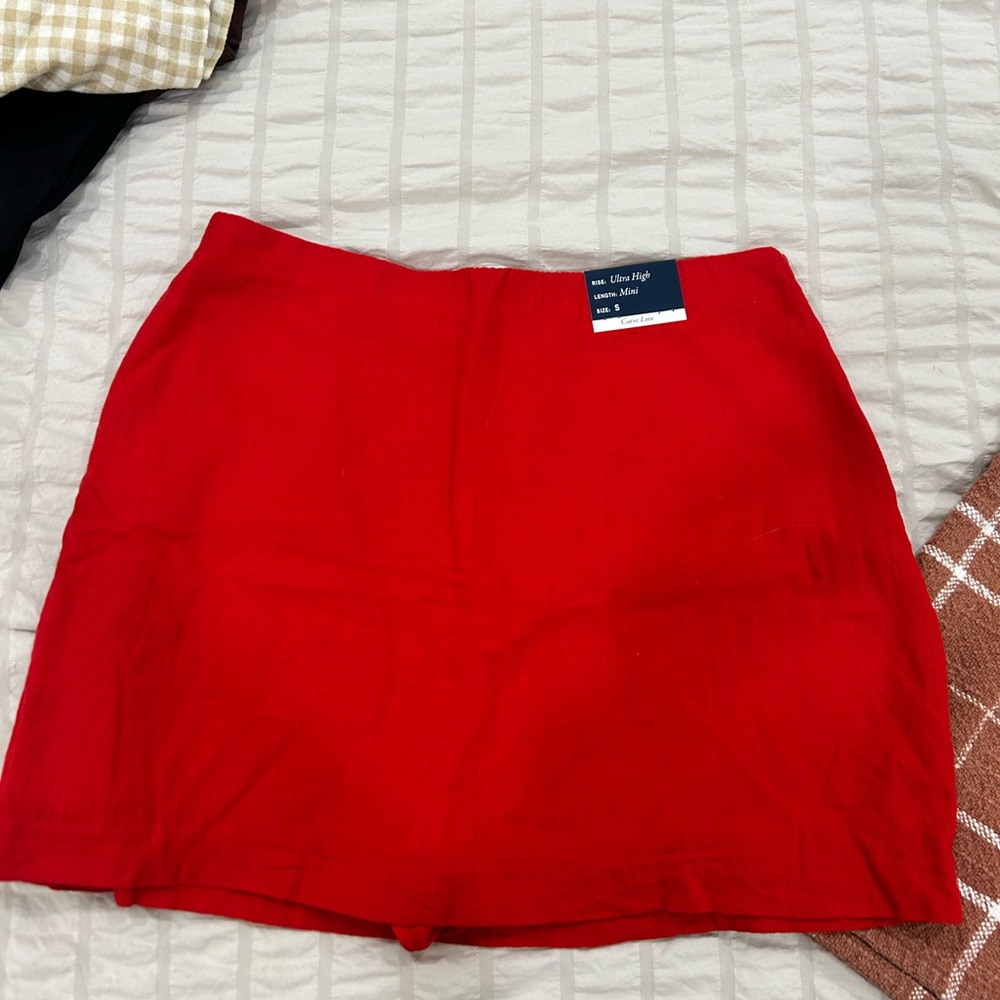 Red Mini Skort